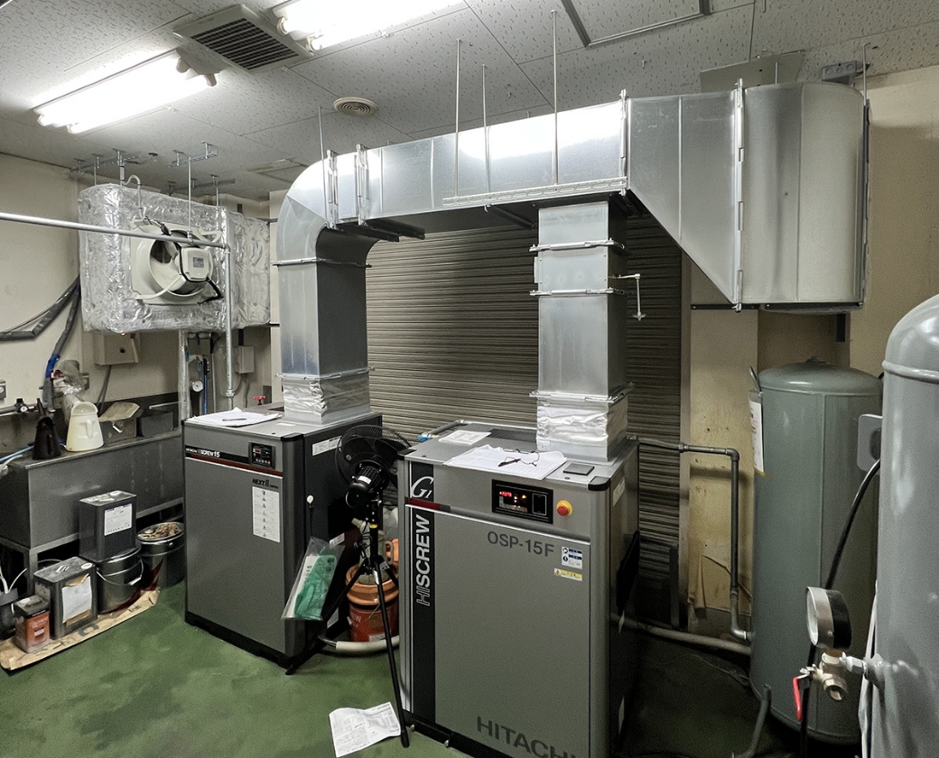 コンプレッサー排熱対策