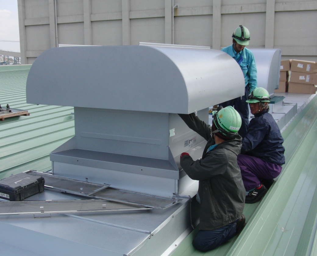 過熱水蒸気式焼成機の排熱対策