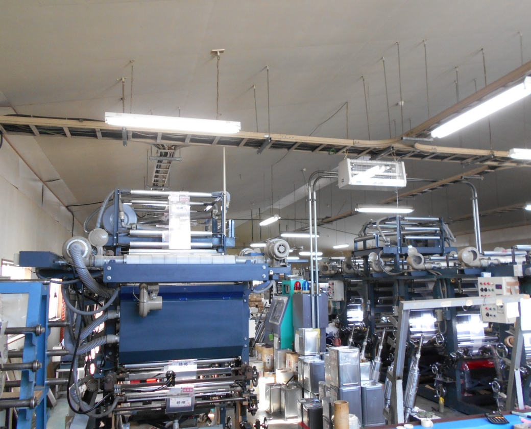 印刷工場での局所排気工事